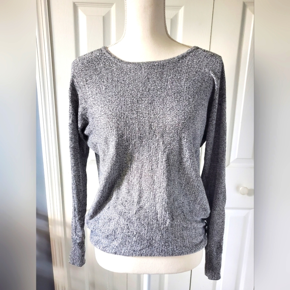 Dynamite, Open Back Sweater, Grey, Medium